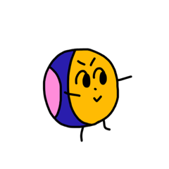 水球ぽろ男の色彩