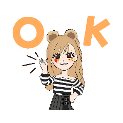 可愛い女の子がアピール