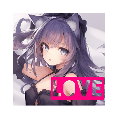 ケモ耳っ娘が伝えるスタンプ