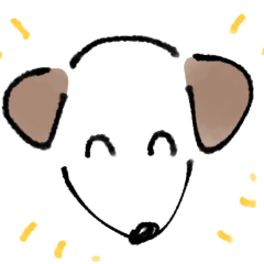 みみが茶色のいぬ