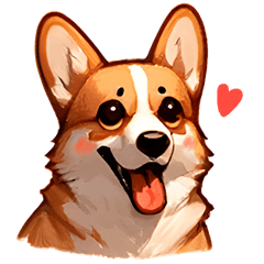 コーギー えもじ パーティー