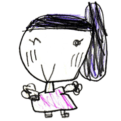 アトリエeggの児童画作品＜水曜日Bさん＞