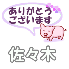 佐々木「ささき」さん専用。日常会話