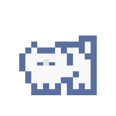 動くドットねこ!!2-2 白猫