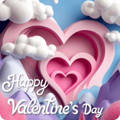 切り絵バレンタイン ビッグ 02