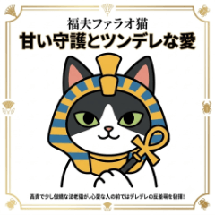 福夫ファラオ猫：甘い守護とツンデレな愛