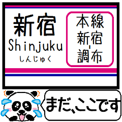 本線(新宿-調布) 駅名 今まだこの駅です！