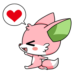 フェネックギツネのフーちゃん会話スタンプ