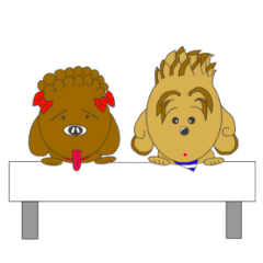 トイプーのくうとチッチ