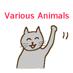 Greetings and various cute animals