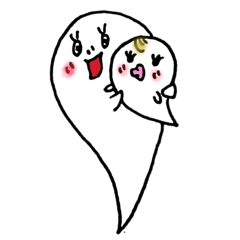 オバケちゃんとコバケちゃん。