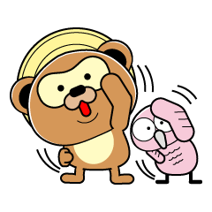 おなじみたぬきのスタンプ その2