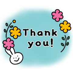 いろいろうさぎの日常会話スタンプ