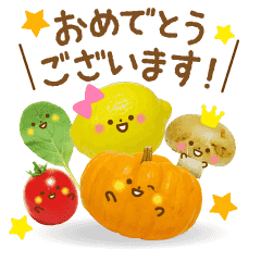 毎日使えるかわいい食材スタンプ
