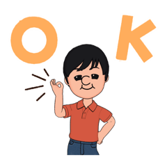 シンプルなスタンプ・