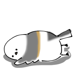 シンプル シマエナガ 日常会話