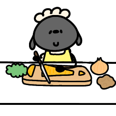 家事するへんてこなひつじ