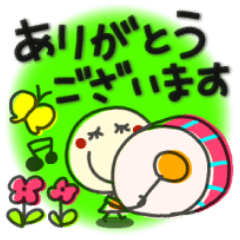 何か可愛いスタンプ　音楽って最高だよね！