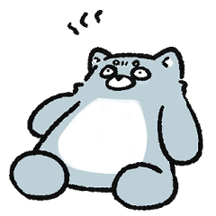 不機嫌なサモエドさん