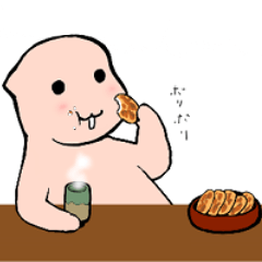 ウザキモかわいいハダカデバネズミスタンプ
