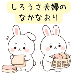 しろうさ夫婦のなかなおり