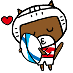 動く！ 猫のチョコ ラグビーにトライ！