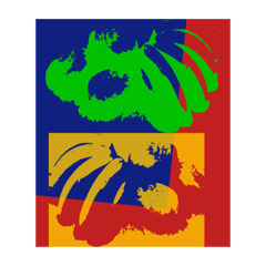 MANGO BANANA POP ART STICKERS 1