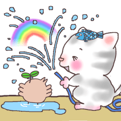 ねこにゃん元気だしてほしい人へのスタンプ