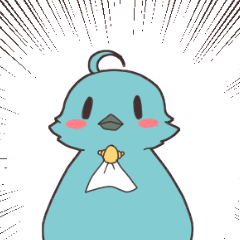 青鳥さんスタンプ