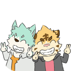 動くよ、シャツワンコとパーカートラ