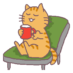 ネコの茶トラ親子