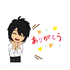 学生の男の子のスタンプ