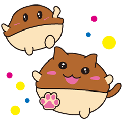 コロたん と 鈴ねこ 夏のスタンプ