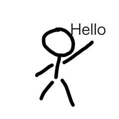 棒人間たちのスタンプ(文字あり)