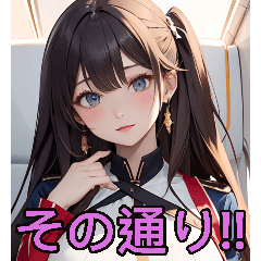 アニメ客室乗務員