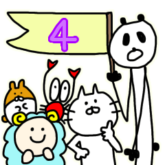 ゆる〜い落書きねこちゃんフレンズ4