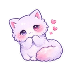 ラヴィのきもち（言葉なし恋ねこスタンプ）