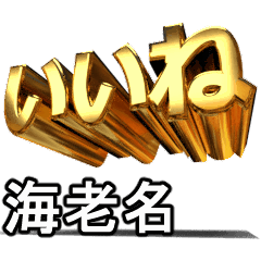動く!金文字【海老名,えびな】