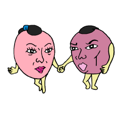 くわいくん　と　くわいさん