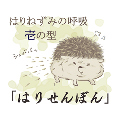 ハリネズミの呼吸！