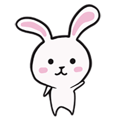 ウサギさんスタンプ