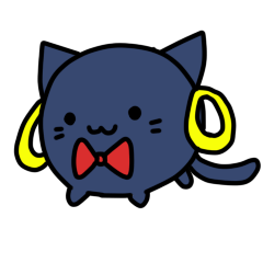 まんまる青にゃんこ