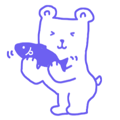 涼しげ！シロクマさん