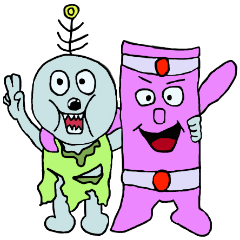 『四角君』と『ゾンビ君』