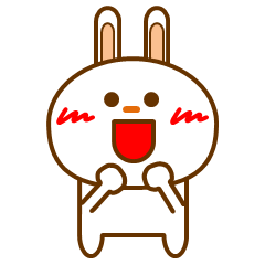 励ましたい白うさぎちゃん