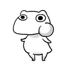 ピザ好きのカエルさん