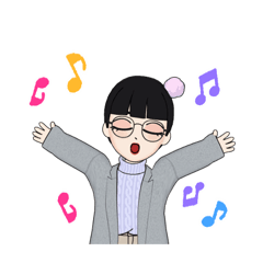 メガネっ子スタンプ2nd