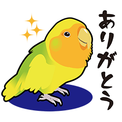 普段使いコザクラインコうめちゃんスタンプ