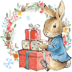 ピーターラビット クリスマススタンプ