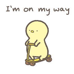 Cute chick NoRoong sticker (English)